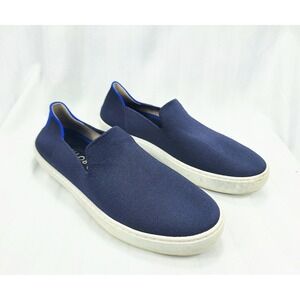 Rothys The Sneaker Navy Night Blue Slip On Knit Shoes Womens US 9